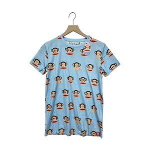 Paul Frank x Cakeworthy Blue Julius AOP T-Shirt Unisex Size S Small